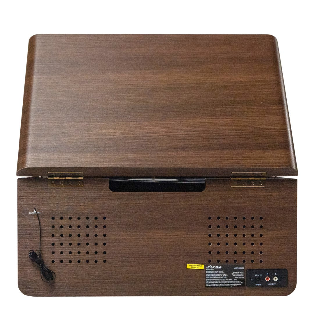 Monument 8-in-1 Three Speed Turntable with Dual Bluetooth - Espresso