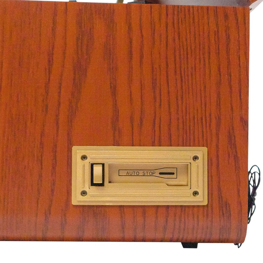 Monument 8-in-1 Three Speed Turntable with Dual Bluetooth - Mahogany