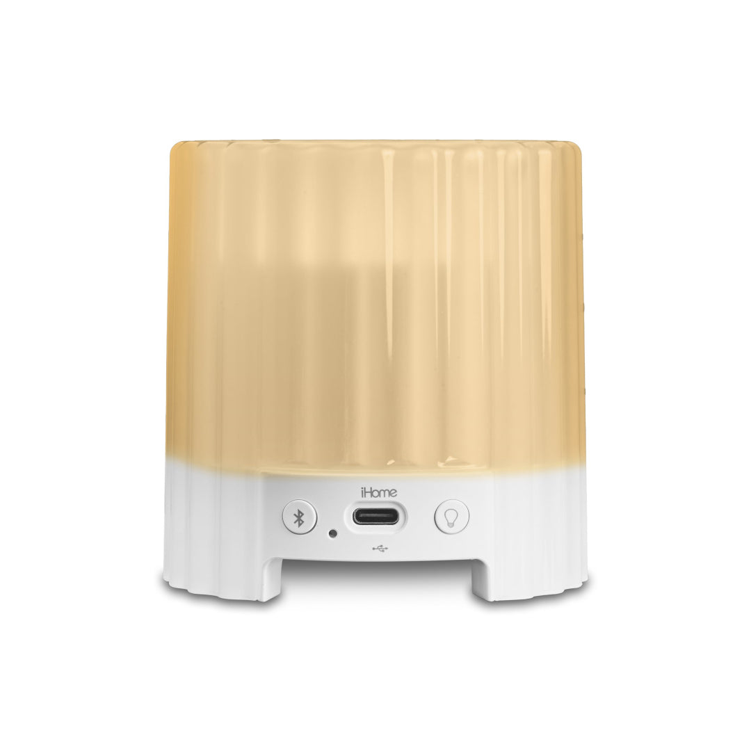 iHome iBT100 Portable Bluetooth Speaker - Frosted White