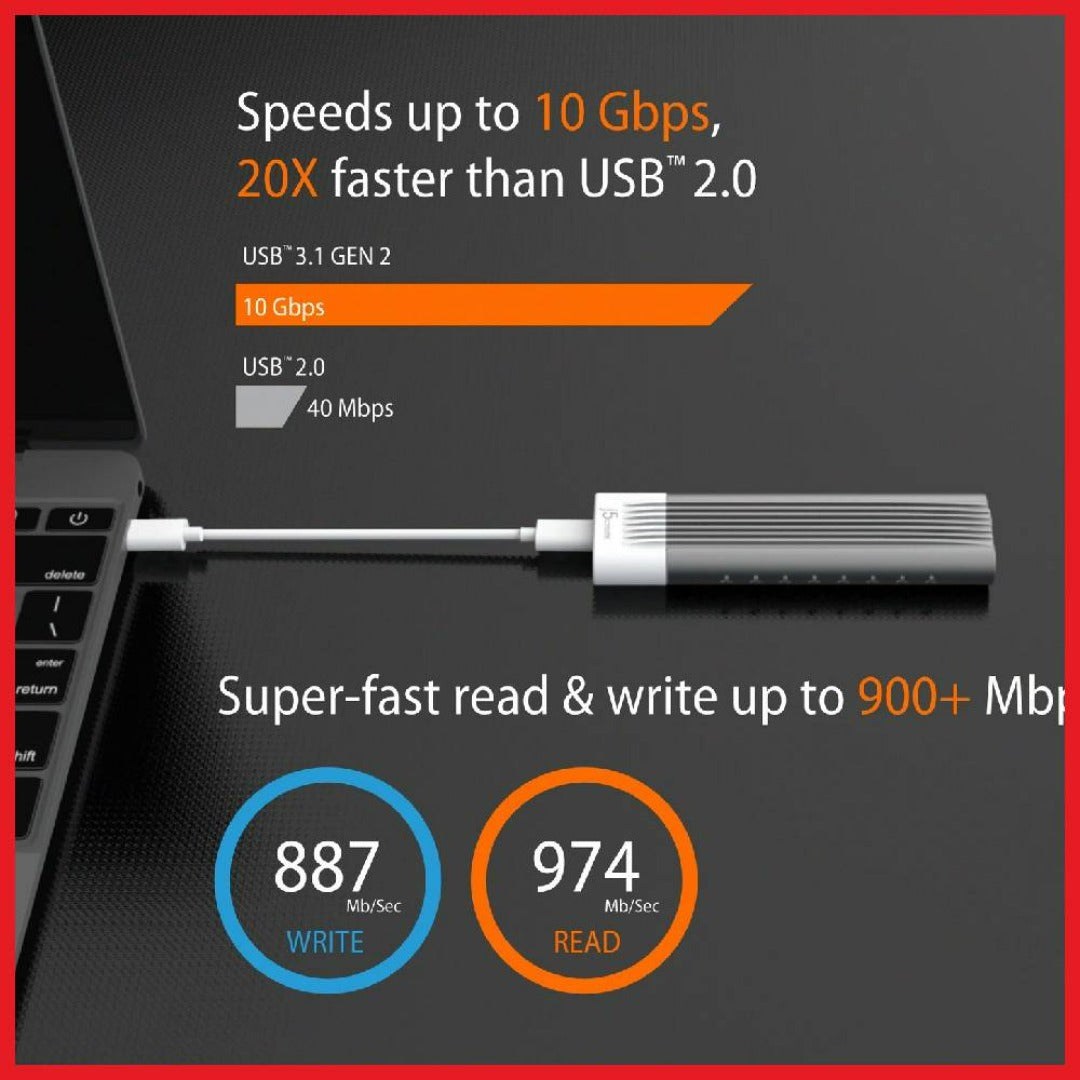 USB-C™ to M.2 NVMe SSD Enclosure