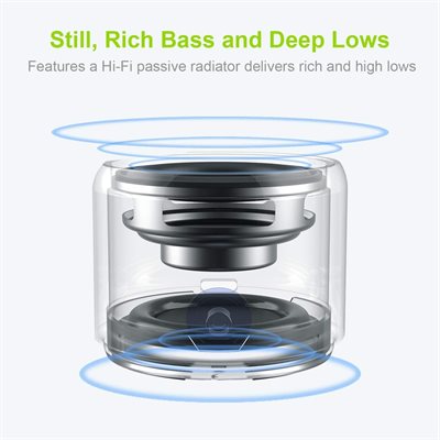 Branded Bluetooth Audio Pod Speaker Black