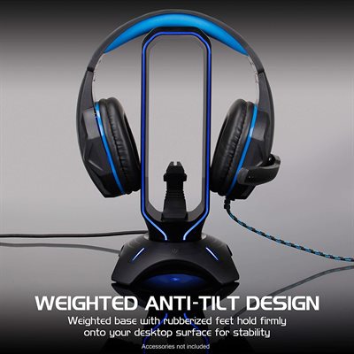 ACCESSORY POWER ENHANCE 3-In-1 Headset Stand Black