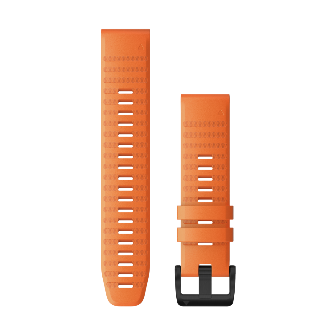 QuickFit® 22 Watch Bands - Orange Silicone