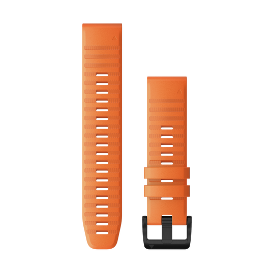 QuickFit® 22 Watch Bands - Orange Silicone