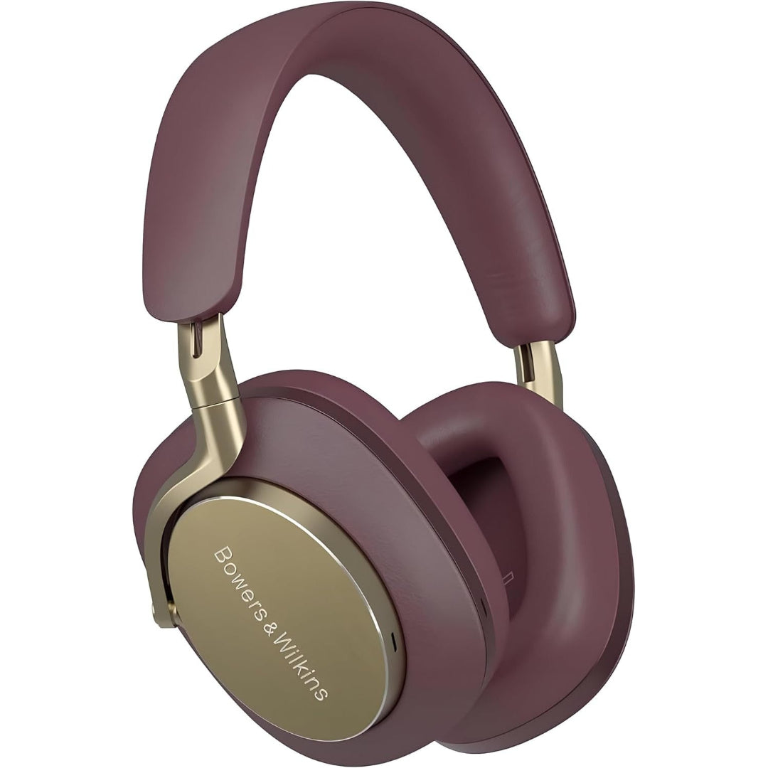 Bowers & Wilkins Px8 Over-Ear Wireless Headphones, Advanced Active Noise Cancellation, Luxurious Materials, 30-Hour Battery Life, 15-Min Quick Charging, Royal Burgundy