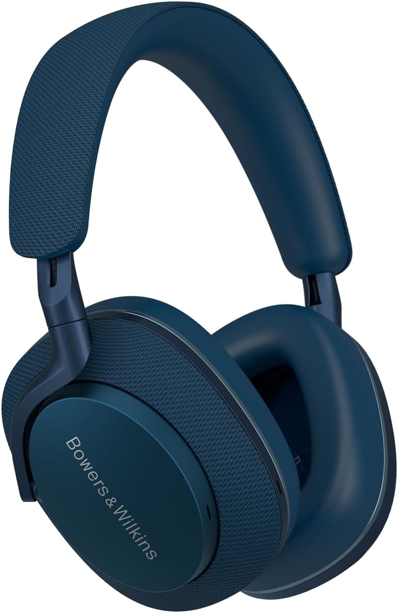 Bowers & Wilkins Px7 S2e Over-Ear Headphones - Enhanced Noise Cancellation & Transparency Mode, Crystal-Clear Calls, Bluetooth, 30-Hour Playback, Ocean Blue