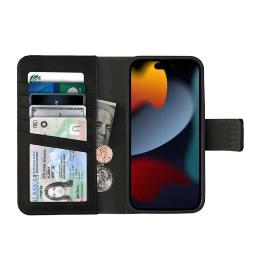 5th Ave Case + Magnetic Wallet - iPhone 14- Black