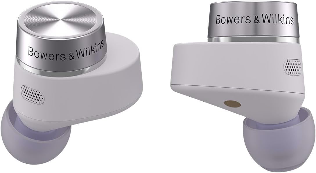 Bowers & Wilkins Pi5 S2 True Wireless Earbuds - Active Noise Cancellation, Qualcomm aptX Technology, Bluetooth, Crystal-Clear Calls, Wireless & 15-Minute Quick Charging, Spring Lilac