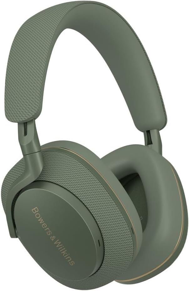 Bowers & Wilkins Px7 S2e Over-Ear Headphones - Enhanced Noise Cancellation & Transparency Mode, Crystal-Clear Calls, Bluetooth, 30-Hour Playback, Forest Green