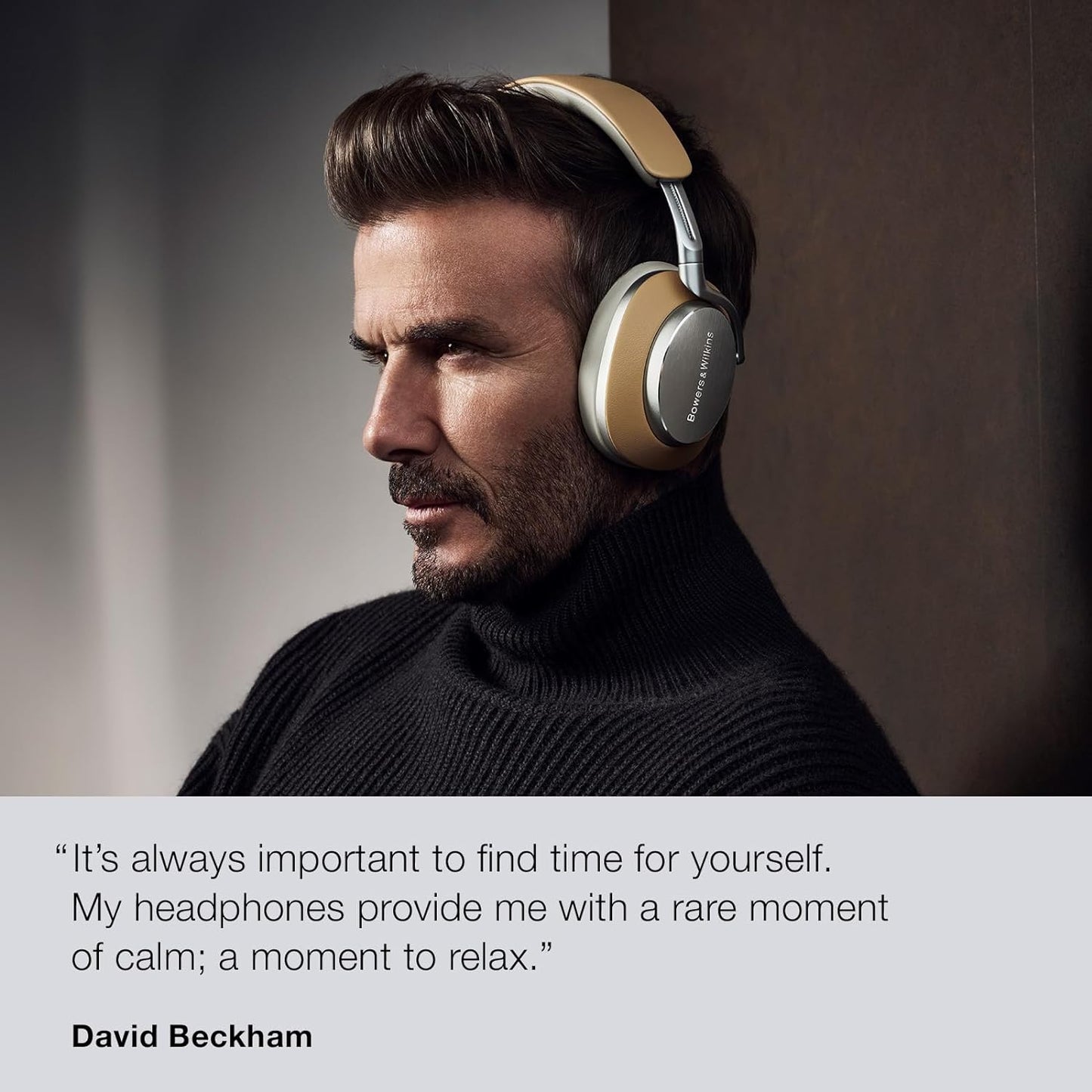 Bowers & Wilkins Px8 Over-Ear Wireless Headphones, Advanced Active Noise Cancellation, B&W Android/iOS Music App Compatible, Premium Design, 7-Hour Playback on 15-Min Quick Charge, Tan (FP42978)