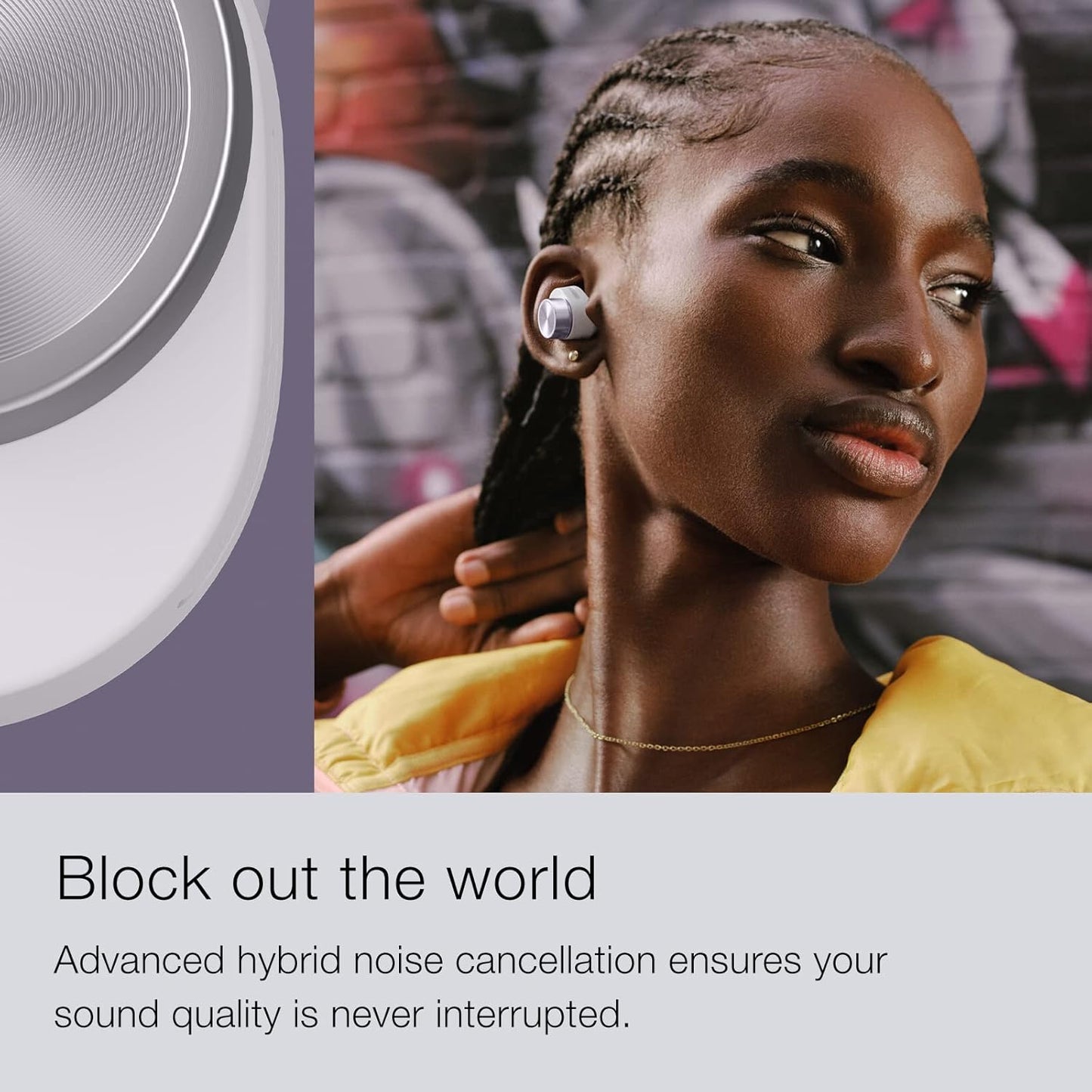 Bowers & Wilkins Pi5 S2 True Wireless Earbuds - Active Noise Cancellation, Qualcomm aptX Technology, Bluetooth, Crystal-Clear Calls, Wireless & 15-Minute Quick Charging, Spring Lilac