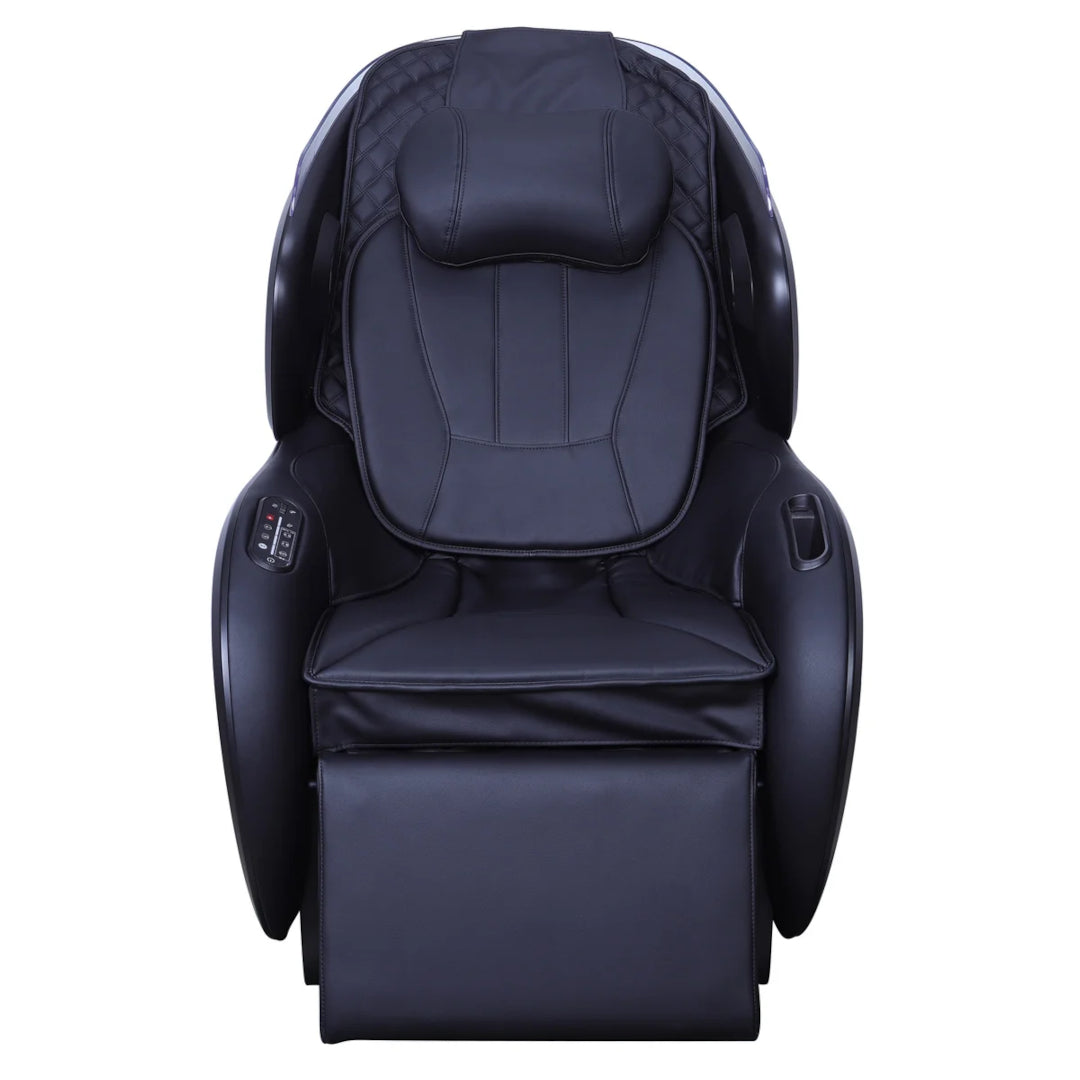 Synca CirC 3 Zero Gravity SL Track Heated Massage Chair w/ Reversible Ottoman - Black - Open Box