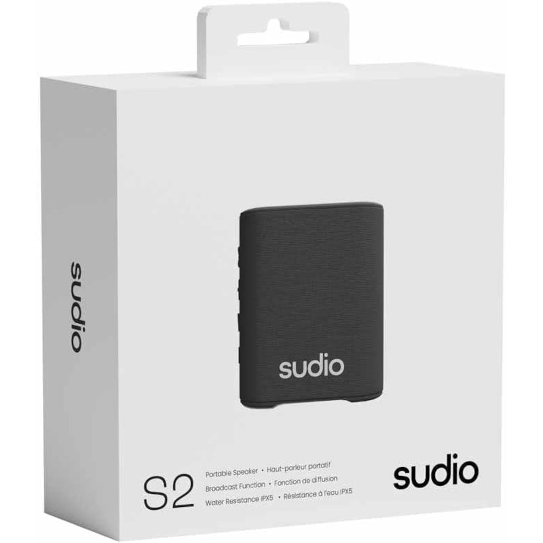 Sudio - S2 Lite Speaker On-the-go - Black