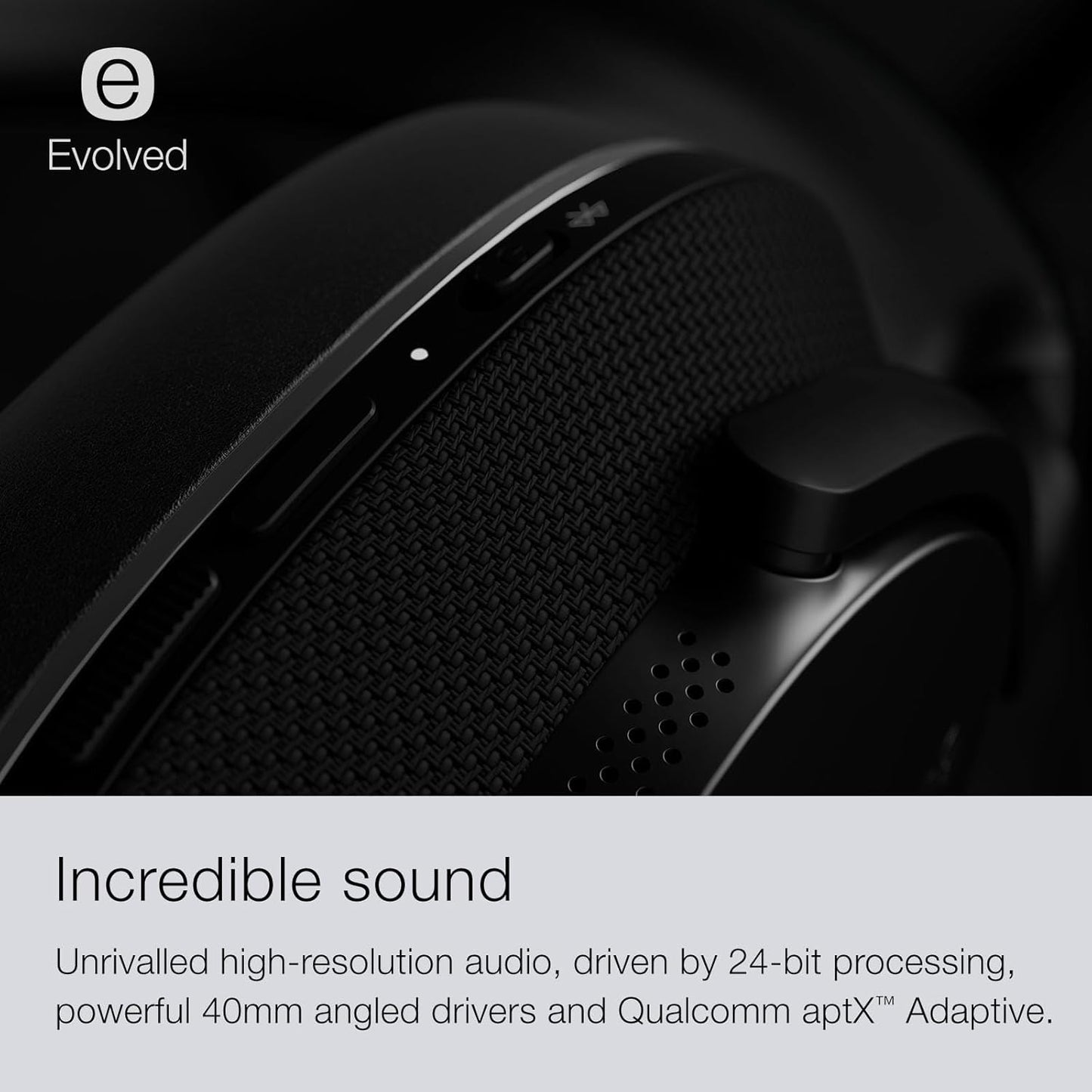 Bowers & Wilkins Px7 S2e Over-Ear Headphones - Enhanced Noise Cancellation & Transparency Mode, Crystal-Clear Calls, Bluetooth, 30-Hour Playback, Anthracite Black