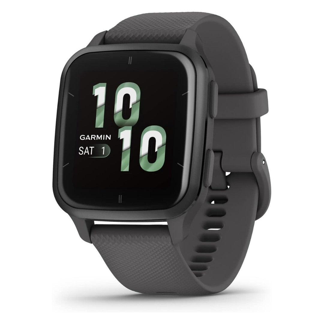 Venu Sq 2 - Slate Aluminum Bezel with Shadow Gray Case and Silicone Band