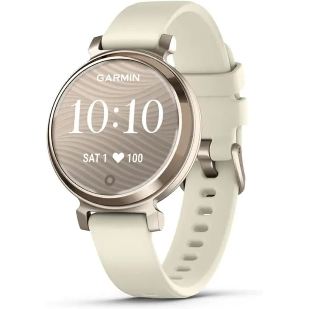 Garmin Lily 2 - Cream Gold with Coconut Silicone Band