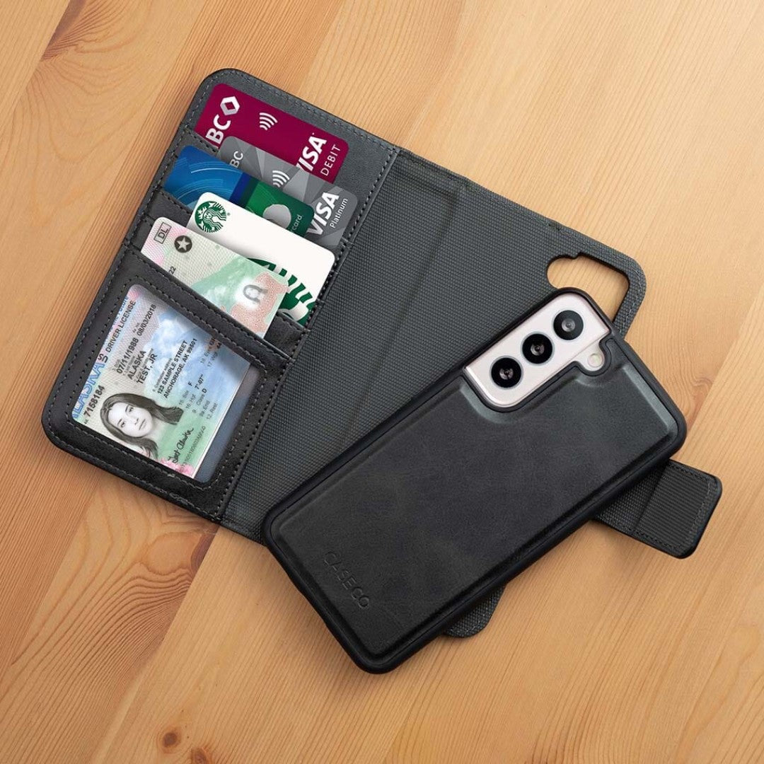 5th Ave Case + Magnetic Wallet - Samsung Galaxy S23 - Black