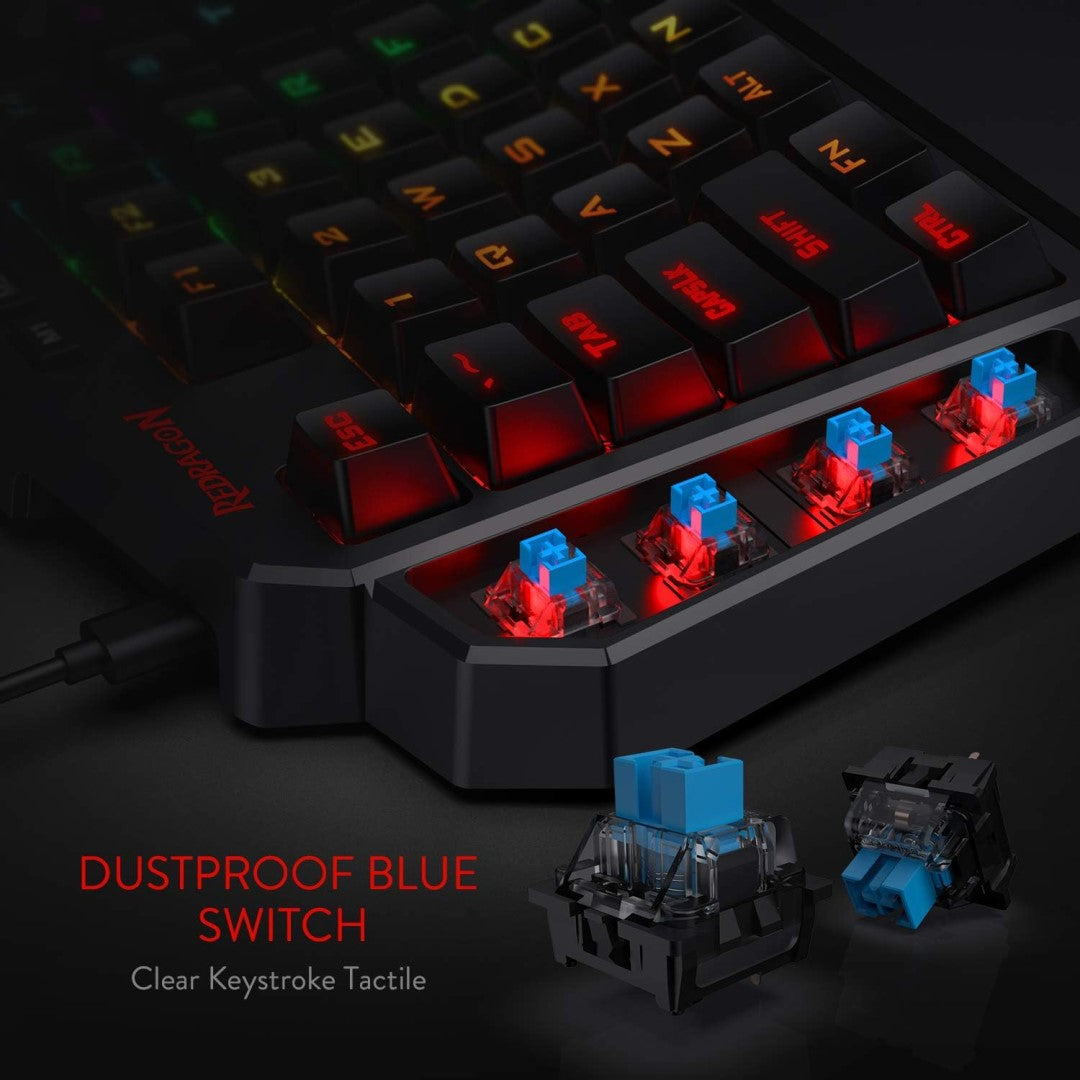 K585 DITI One-Handed RGB Mechanical Gaming Keyboard Blue switch
