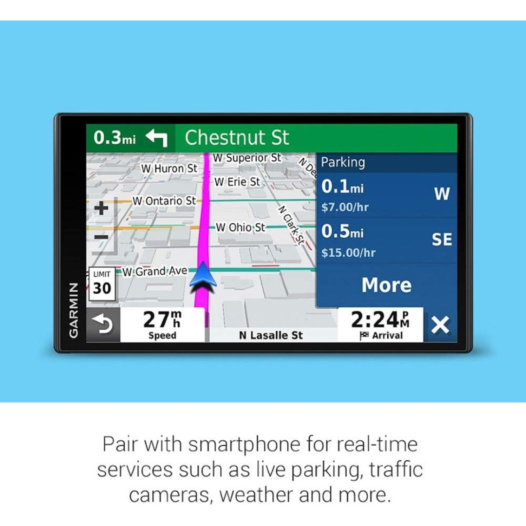 DriveSmart 65 & Traffic: GPS Navigator with a 6.95” Display
