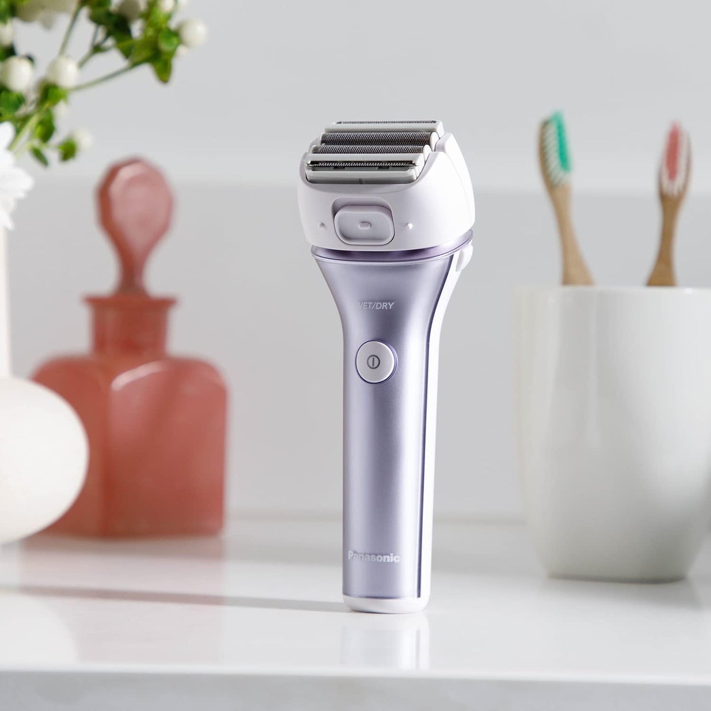 Panasonic ESWL80 Wet/Dry Electric Shaver for Women, Pink