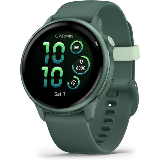 Garmin vívoactive® 6, Health and Fitness GPS Smartwatch, AMOLED Display, Up to 11 Days of Battery, Metallic Jasper Green with Jasper Green Band