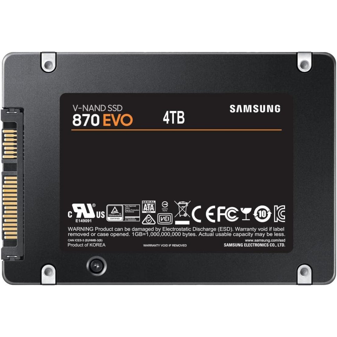 SAMSUNG 870 EVO 2.5" SATA III 4TB Internal SSD - Open Box