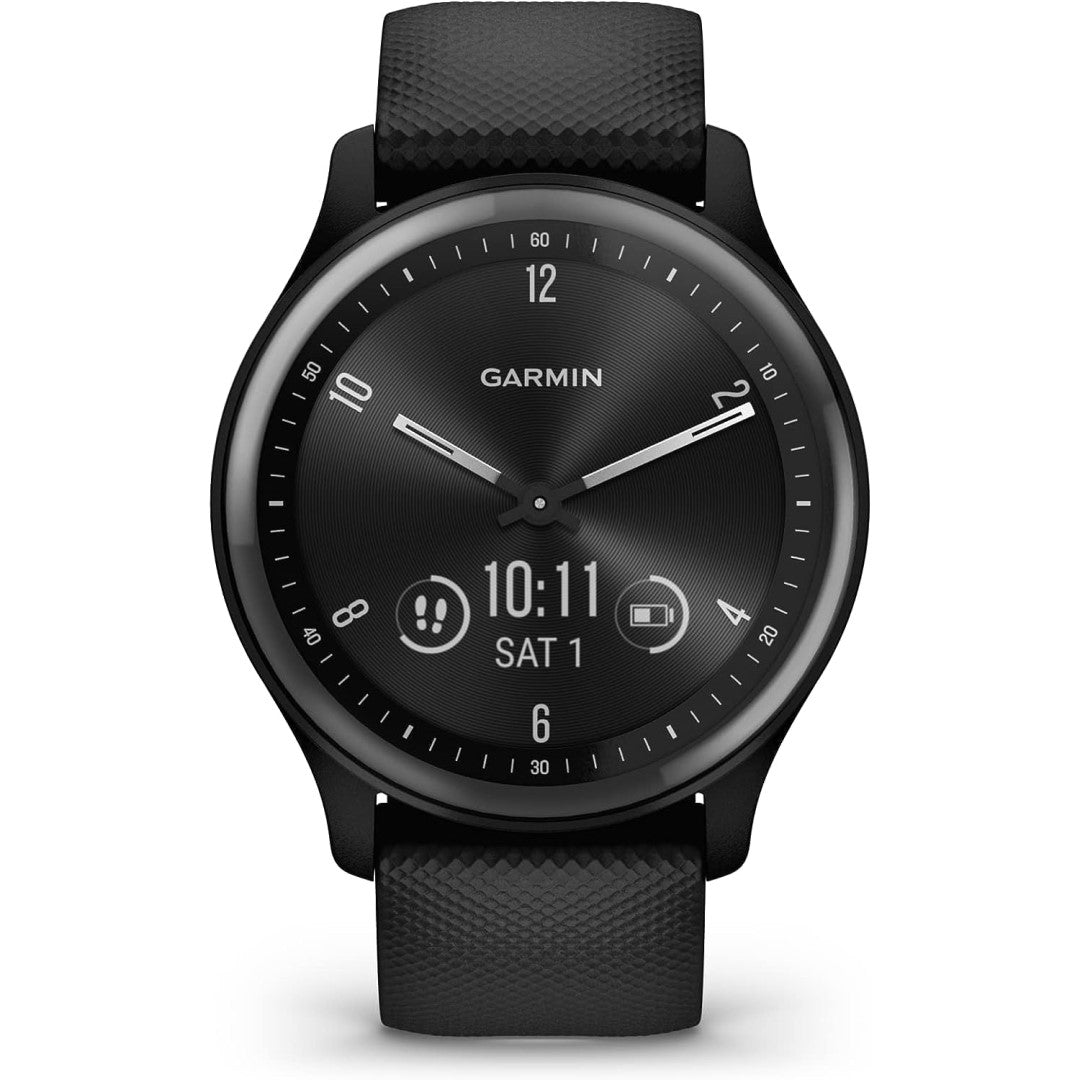 vivomove Sport - Black Case and Silicone Band with Slate Accents
