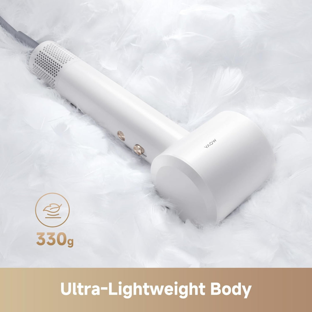 Mova Turbo Hair Dryer, 110000 RPM High-Speed Motor Blow Dryer Negative lon Care for Rapid Drying, 58dB Low Noise Constant Temperature Hair Dryer, 0.72lb Ultra-Lightweight