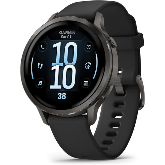 Garmin Venu 4 – 41 mm, Slate with Black Band