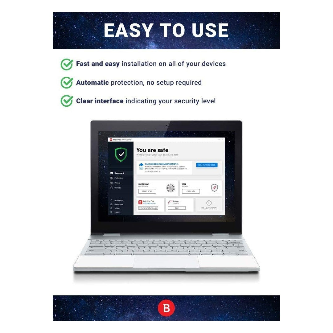 Bitdefender - Internet Security - 1A/3U - Clé (téléchargement)