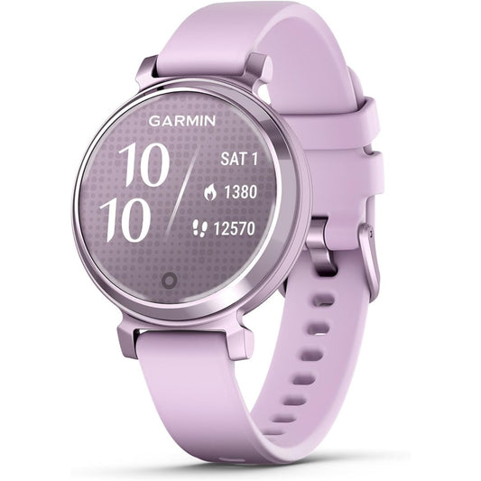 Lily 2 - Metallic Lilac with Lilac Silicone Band