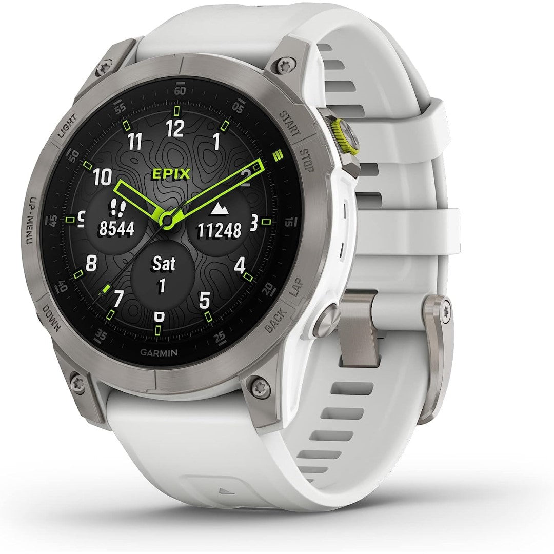 epix Gen 2 – Sapphire Edition | 47 mm, White Titanium with Carrera White Band