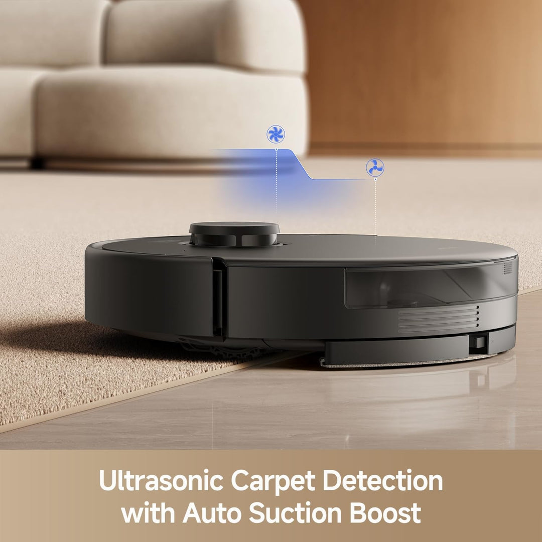 MOVA E30 Pro Robot Vacuum and Mop, 19000Pa Suction Power, Compatible with Alexa, 90 Days Without Emptying Auto-Empty Ideal for Hair, Hard Floor and Carpet, 3DAdapt Obstacle Avoidance