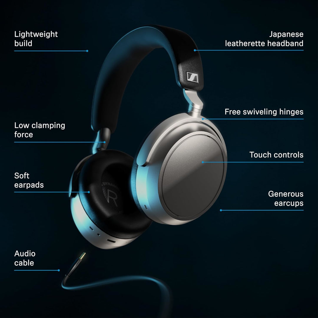 Sennheiser HDB 630 Closed-back Wireless Headphones Lunar Silver