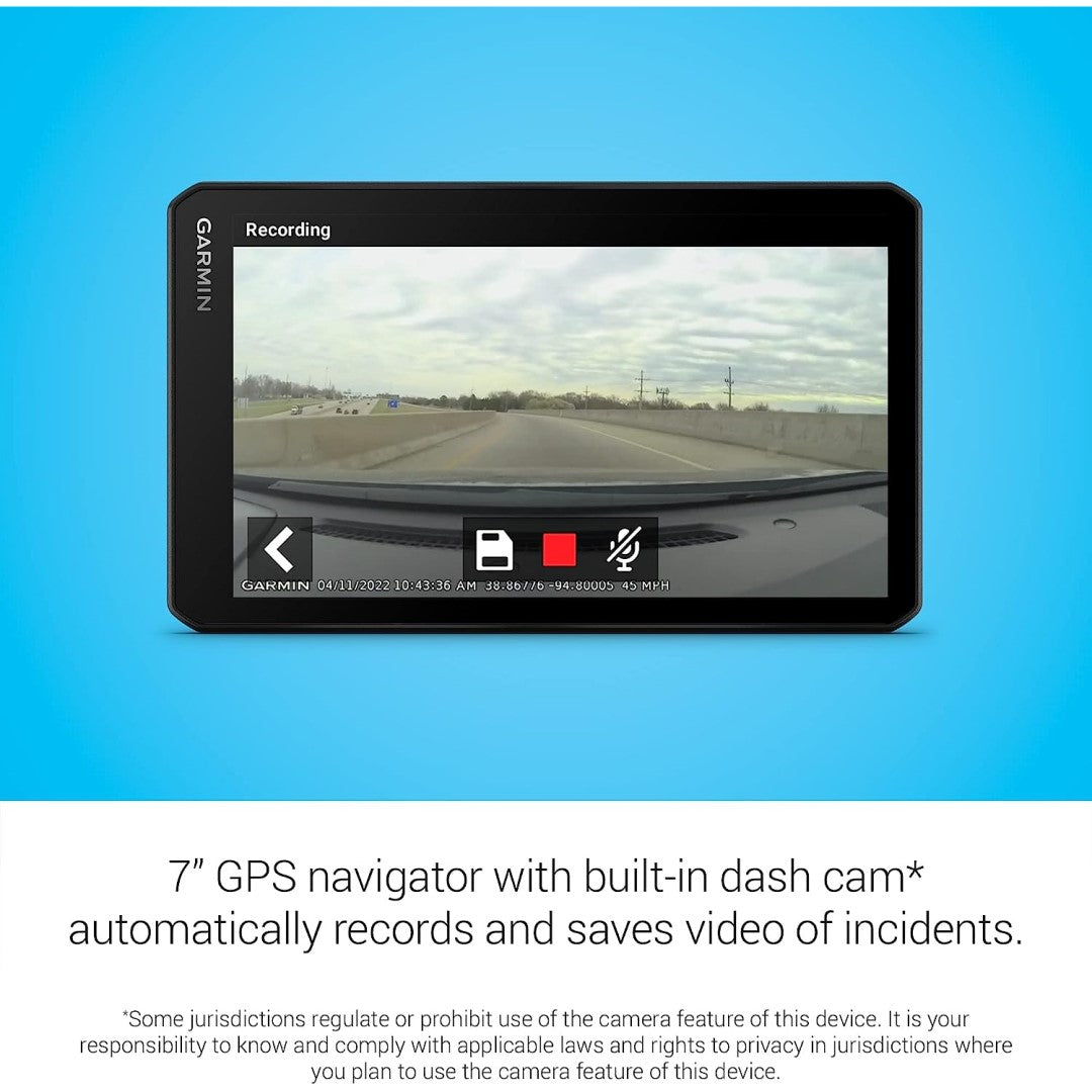 DriveCam 76 7" GPS Navigator with Built-in Dash Cam
