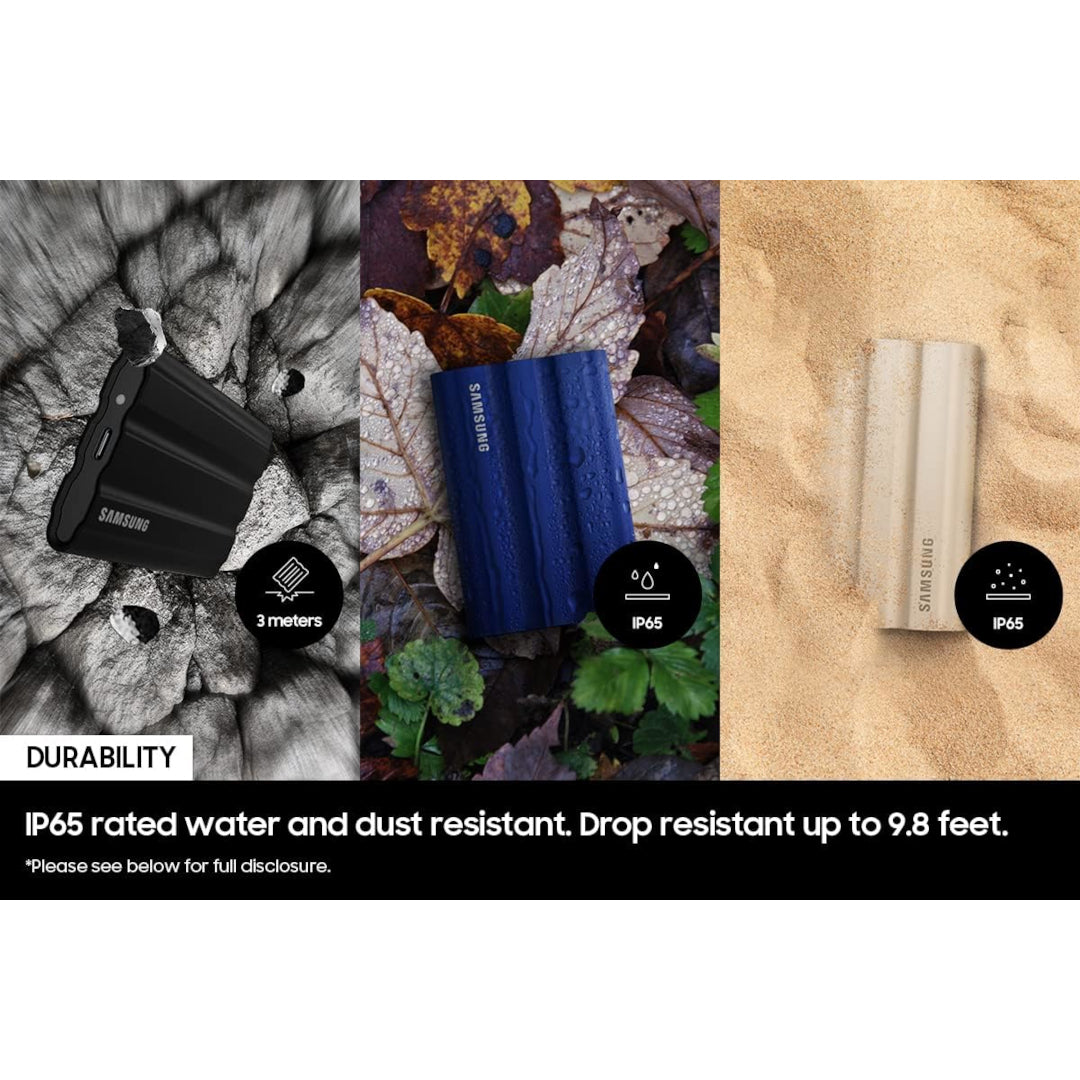 SAMSUNG USB 3.2 T7 Shield 1TB Portable SSD - Beige Open Box