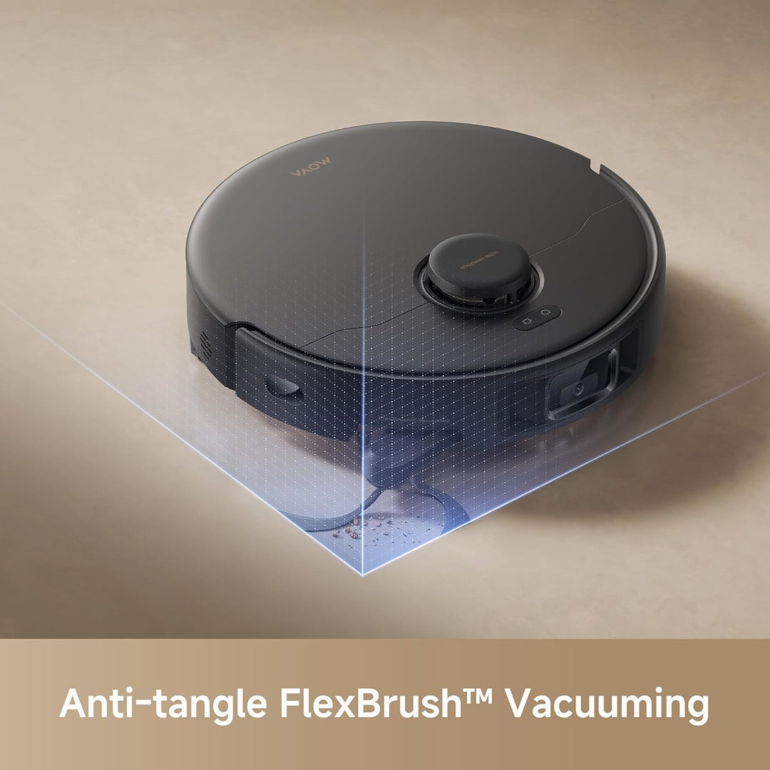 Mova E30 Pro Plus Robot Vacuum and Mop, 19000Pa Powerful Suction, Self-Emptying Base, 5L 90-Day Capacity, Anti-Tangle DuoBrush, Extensive Side Brush Cleaning