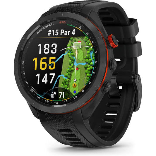 Approach S70 47 mm - Black Ceramic Bezel with Black Silicone Band