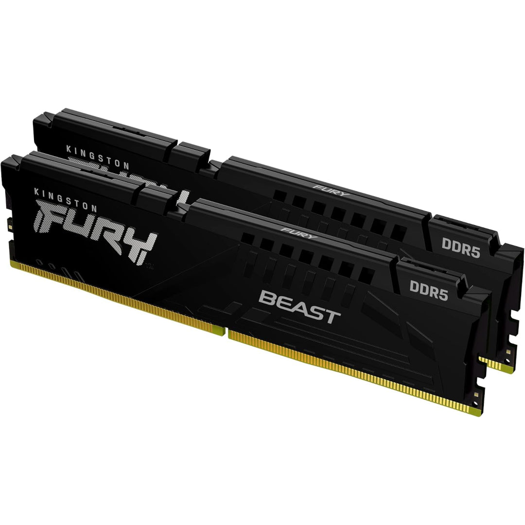 Kingston Fury Beast 32GB (2x16GB) 5600MHz DDR5 CL40 DIMM (Kit of 2) Desktop Memory KF556C40BBK2-32