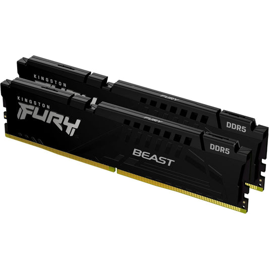 Kingston Fury Beast 32GB (2x16GB) 5600MHz DDR5 CL40 DIMM (Kit of 2) Desktop Memory KF556C40BBK2-32