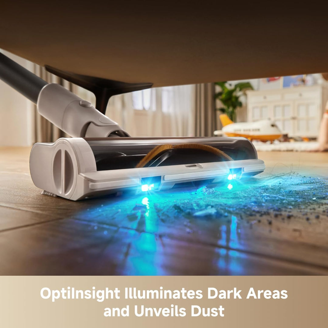 Mova S1 Detect Cordless Vacuum Cleaner, 4-in-1 Stick Vacuum, 180° Folding Tube Cleans Corners,LED Display, Anti-Tangle Brush with Lights, Lightweight Deep Clean Pet Hair, Hard Floor, Carpet