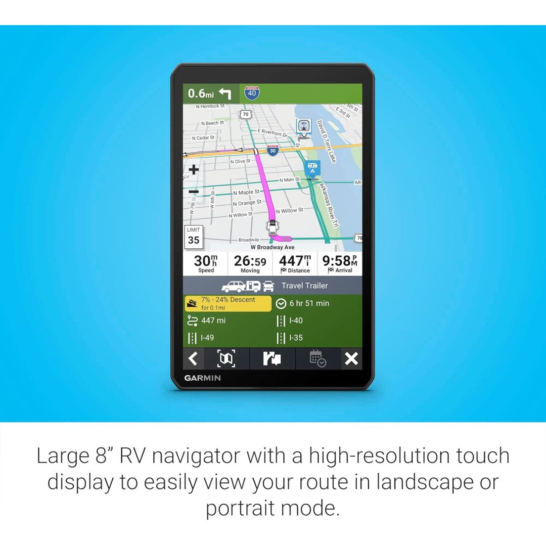 RV 895 - 8" RV Navigator GPS