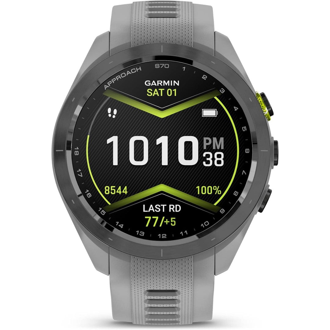 Approach S70 42mm - Black Ceramic Bezel with Powder Gray Silicone Band