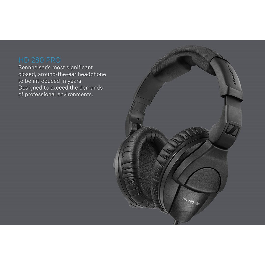 Sennheiser Pro HD 280 Pro Circumaural Closed-Back Monitor Wired Headphones