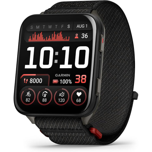 Garmin Venu X1 Black with Slate Titanium Caseback and Black ComfortFit Nylon Band