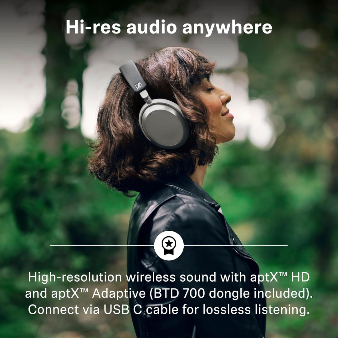 Sennheiser HDB 630 Closed-back Wireless Headphones Lunar Silver