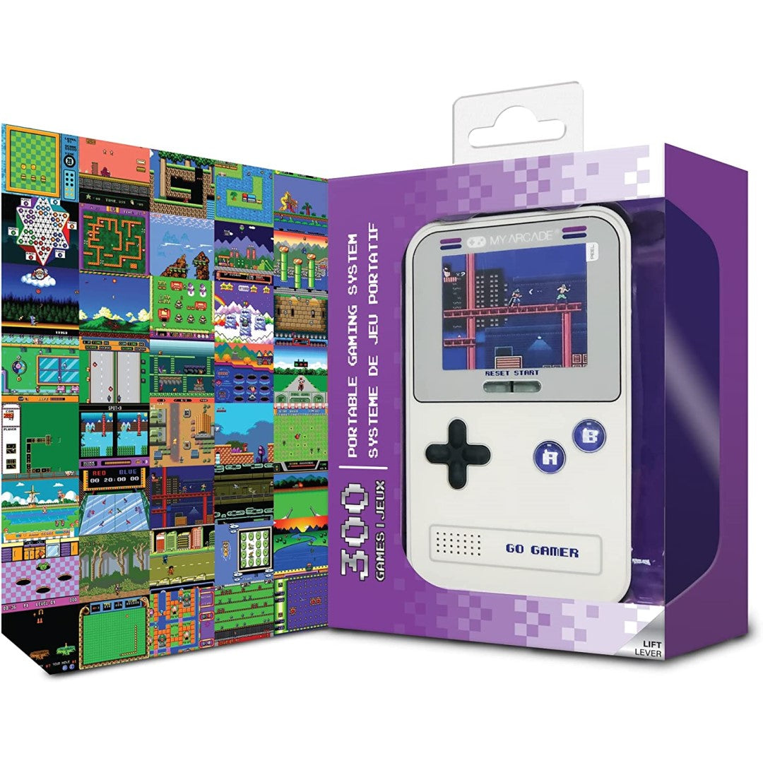 Go Gamer Go Gamer Classic - 300 games in 1 - Gray & Purple – Luna Electronics