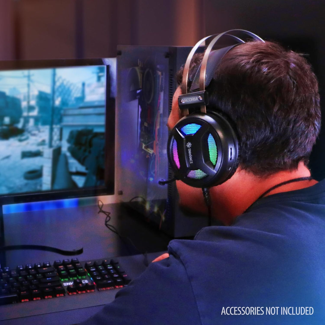 ACCESSOIRE POWER ENHANCE Casque de jeu Scoria 2 7.1 canaux Noir