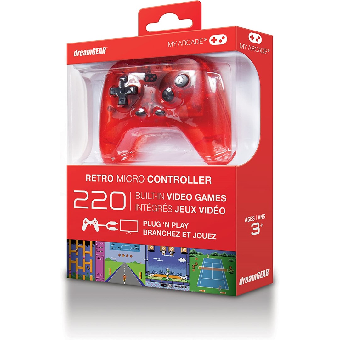 Micro Controller - 220 games in 1 - Clear Red