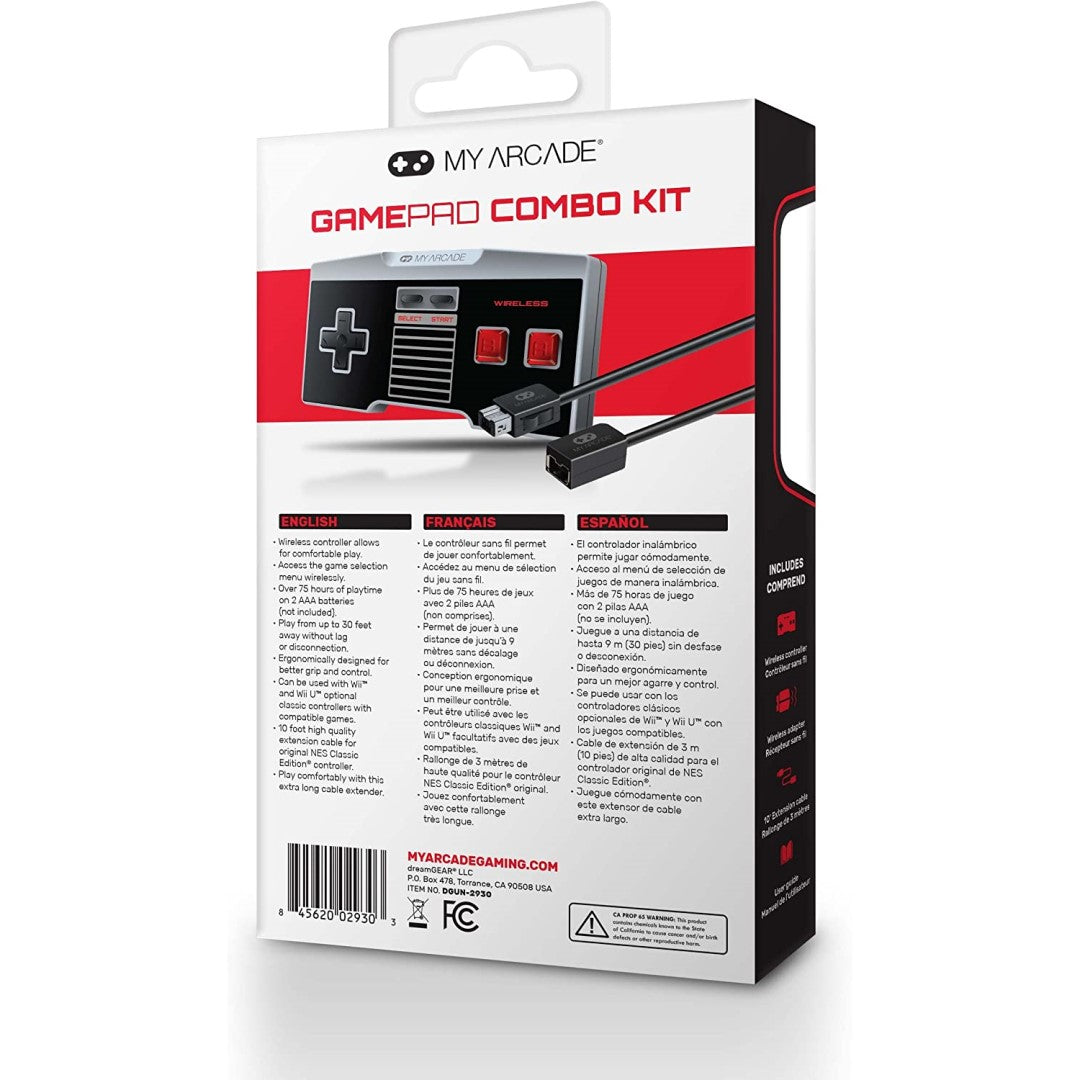 GamePad Combo Kit - Wireless Controller + Extension Cable